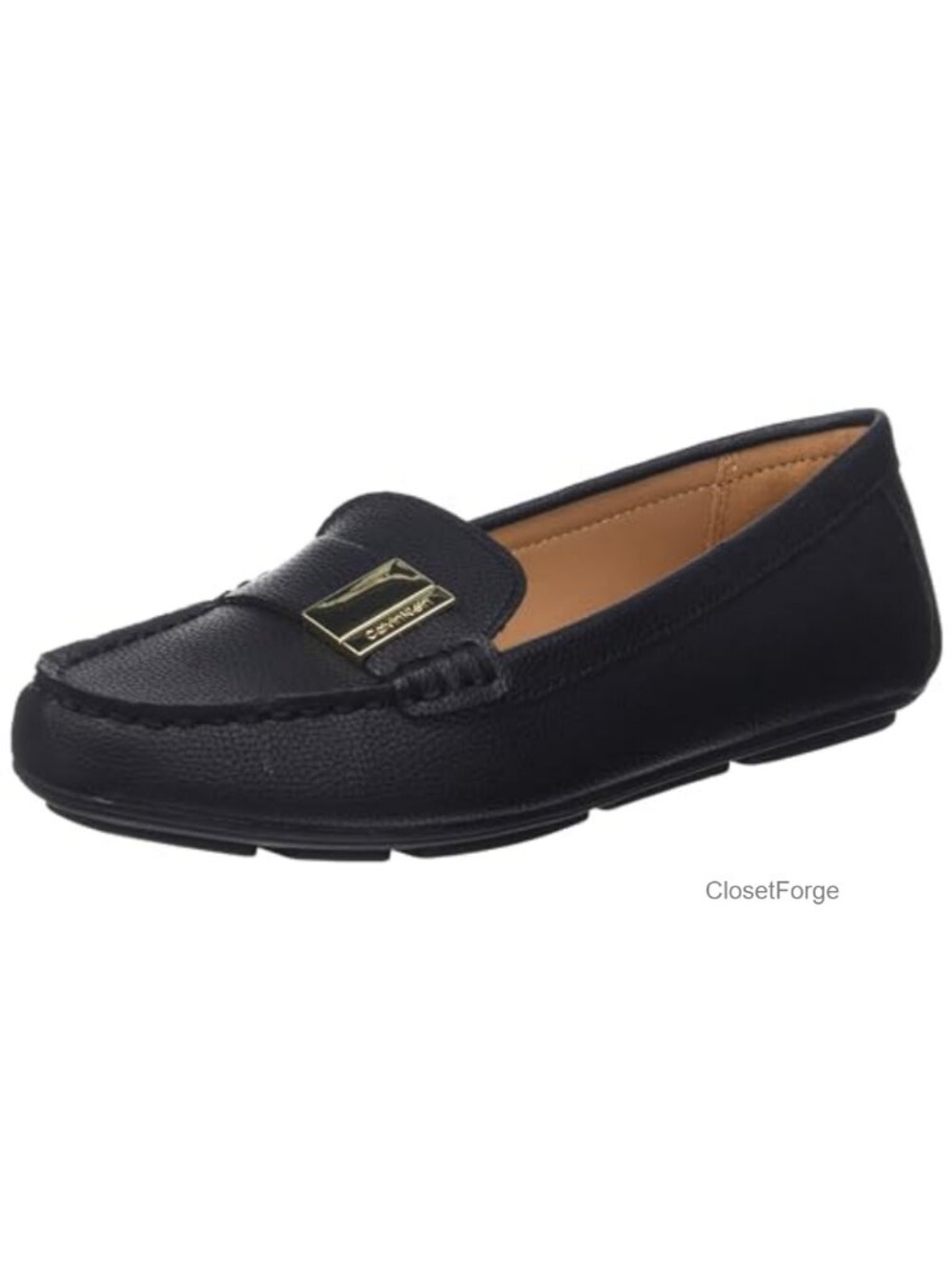 Women's Leather Slip-On Loafers - Comfortable Everyday Classic Flats